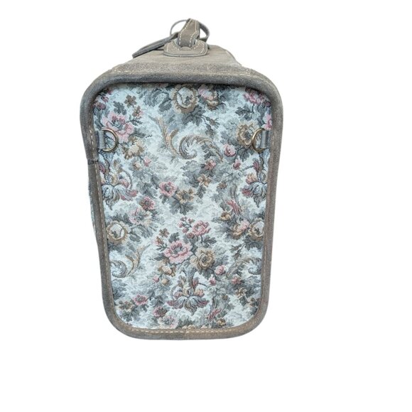 Vintage Floral French Luggage Company Combo Locking  Roller 14-inch Suitcase - Picture 2 of 11